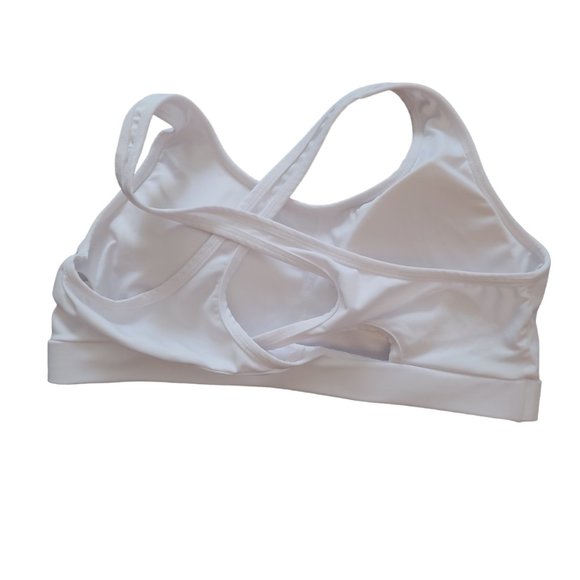 Medium White Sports Bra - Picture 2 of 2